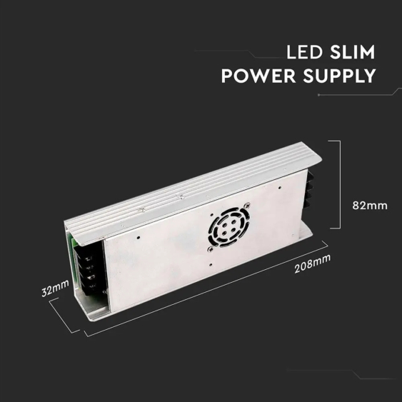 V-TAC fémházas LED tápegység 12V 350W 30A - SKU 3259