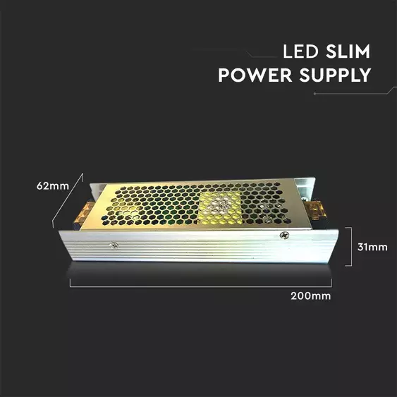 V-TAC fémházas LED tápegység 24V 150W 6.5A - SKU 3253