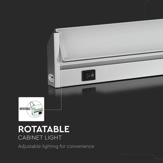 V-TAC forgatható LED bútorvilágító lámpa 10W 58cm meleg fehér - SKU 5068