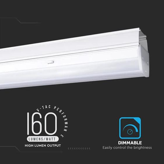 V-TAC függeszthető lineáris LED lámpa 150cm 50W 120° természetes fehér (főmodul) - SKU 1361