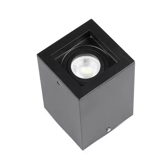 V-TAC GU10 LED falon kívüli fekete lámpatest - SKU 3631