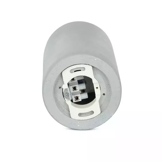 V-TAC GU10 LED falon kívüli lámpatest, szürke+fekete - SKU 3139