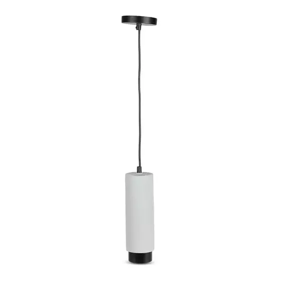 V-TAC GU10 LED mennyezetre függeszthető lámpatest, fehér+fekete - SKU 3112