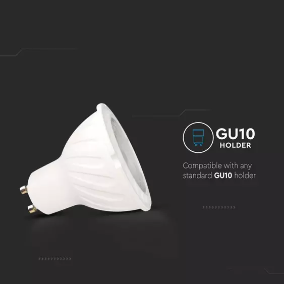 V-TAC GU10 LED spot égő 6W meleg fehér 38° - SKU 21165