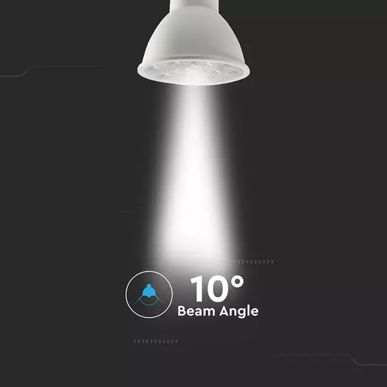 V-TAC GU10 LED spot égő 6W természetes fehér 10° - SKU 2120027