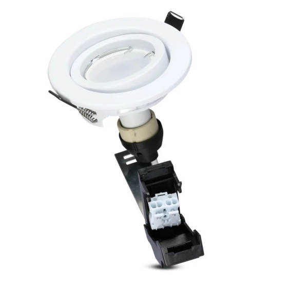 V-TAC GU10 LED spot égő fehér kerettel 3 db/csomag 5W természetes fehér 110° - SKU 8882
