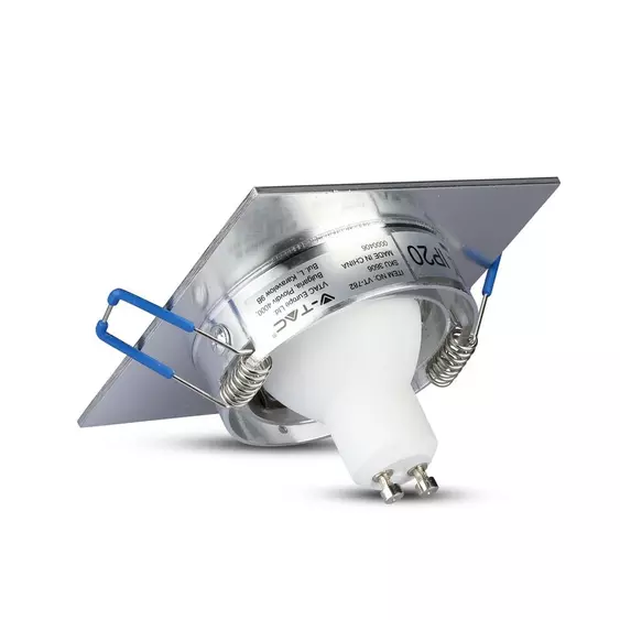 V-TAC GU10 LED spotlámpa keret, alumínium szürke billenthető lámpatest - SKU 3606
