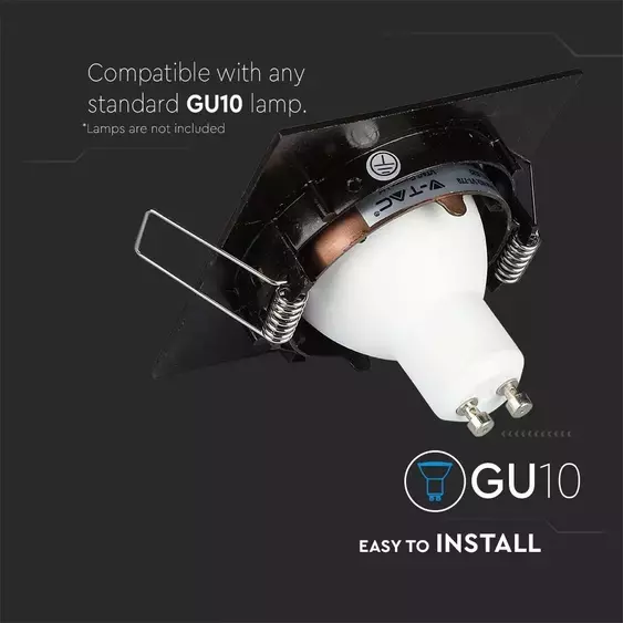 V-TAC GU10 LED spotlámpa keret, bronz billenthető lámpatest - SKU 8582