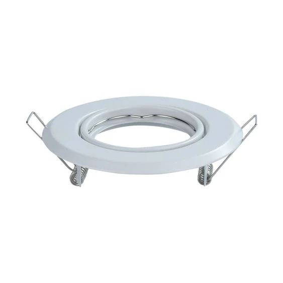 V-TAC GU10 LED spotlámpa keret, fehér billenthető lámpatest - SKU 8938