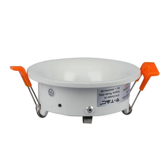 V-TAC GU10 LED spotlámpa keret, fehér fix lámpatest - SKU 3169