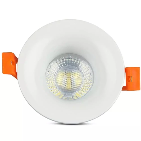 V-TAC GU10 LED spotlámpa keret, fehér fix lámpatest - SKU 3169