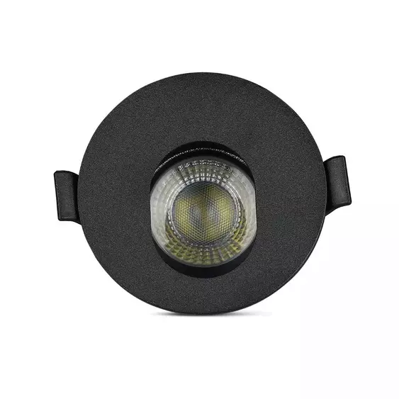 V-TAC GU10 LED spotlámpa keret, fekete billenthető lámpatest - SKU 8596