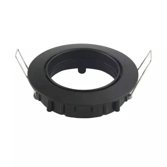 V-TAC GU10 LED spotlámpa keret, fekete billenthető lámpatest - SKU 8955