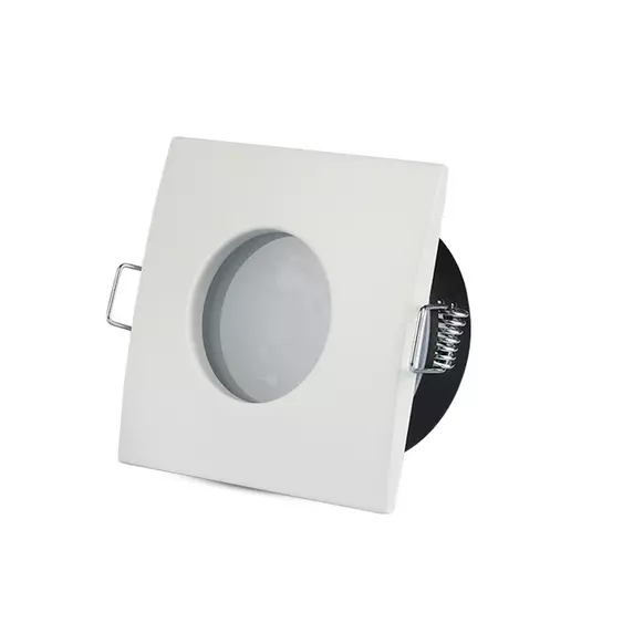 V-TAC GU10 LED spotlámpa keret, IP54 fehér fix lámpatest - SKU 3615