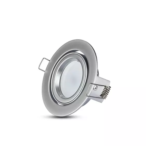 V-TAC GU10 LED spotlámpa keret, króm billenthető lámpatest - SKU 3647