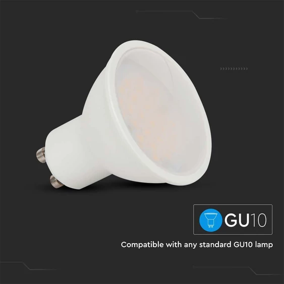 V-TAC GU10 okos spot LED égő 4.8W RGB+CCT - SKU 3000