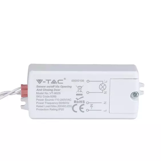 V-TAC infravörös ajtónyitás érzékelő 30°, fehér - SKU 5085