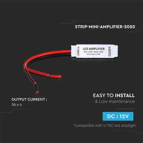 V-TAC jelerősítő RGB 5050 LED szalaghoz - SKU 3018