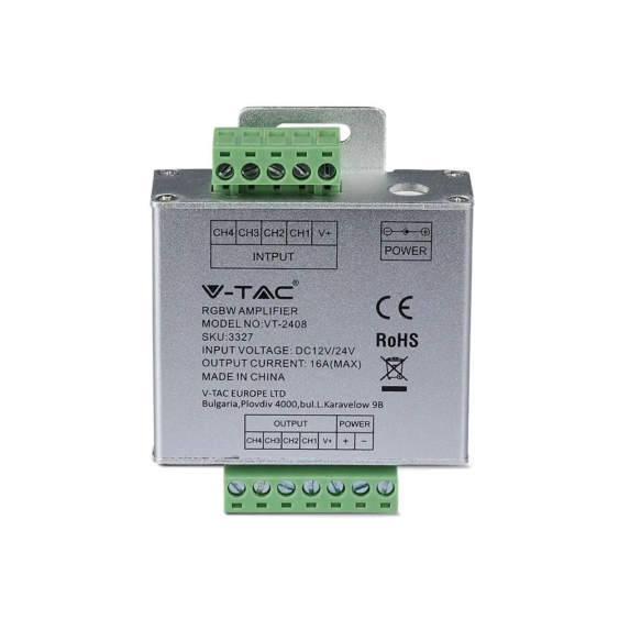 V-TAC jelerősítő RGB+W LED szalaghoz - SKU 3327