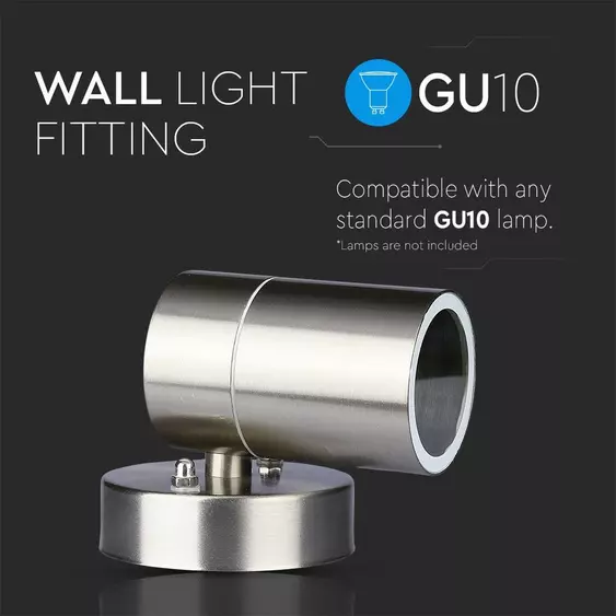 V-TAC kültéri, fali lámpa, GU10 foglalattal - SKU 7501