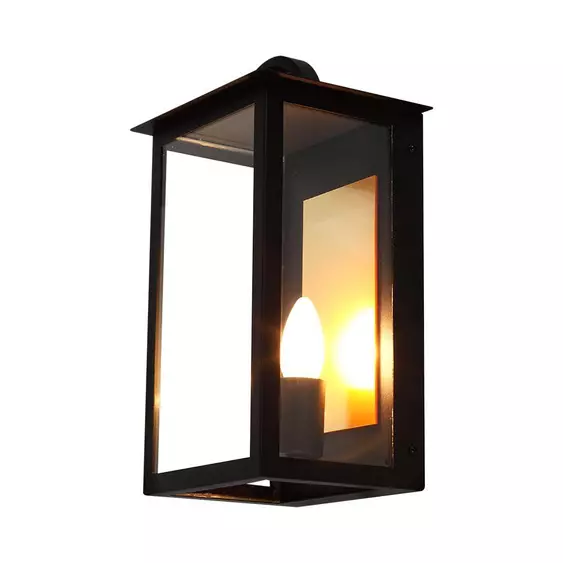 V-TAC kültéri fali lámpa, matt fekete, E14 foglalattal - SKU 10561