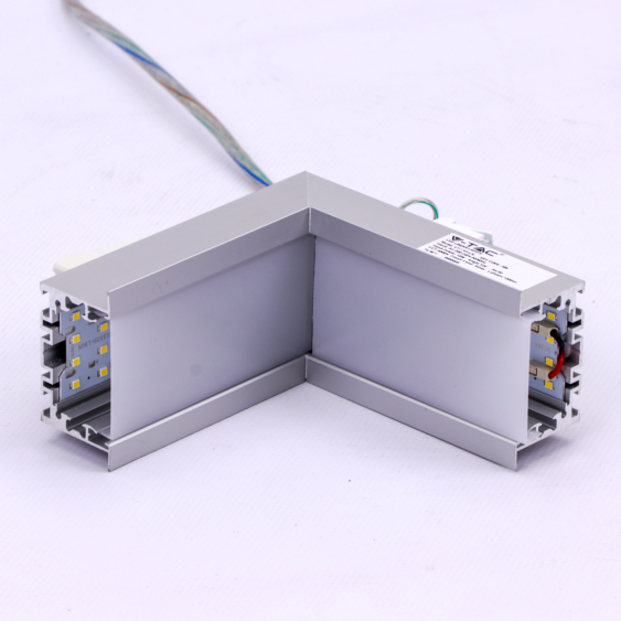 V-TAC L alakú csatlakozó süllyeszthető lineáris LED lámpákhoz 10W természetes fehér - SKU 388