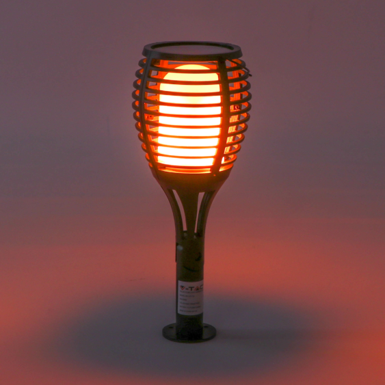 V-TAC láng imitáló napelemes kerti lámpa meleg fehér - SKU 8558