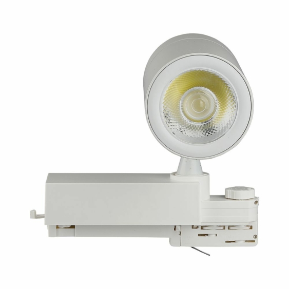 V-TAC LED 10°-os sínes spotlámpa állítható szöggel, 35W hideg fehér, 85 Lm/W - SKU 211257