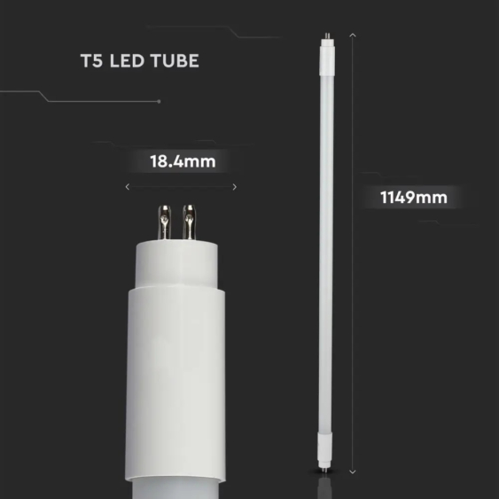 V-TAC LED fénycső 115cm T5 16W természetes fehér - SKU 6320