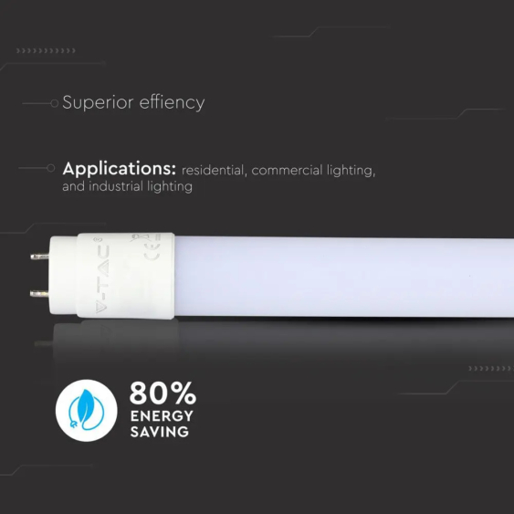 V-TAC LED fénycső 150cm T8 15W természetes fehér 160 lm/W - SKU 6481