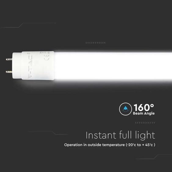 V-TAC LED fénycső 60cm T8 9W meleg fehér - SKU 21650