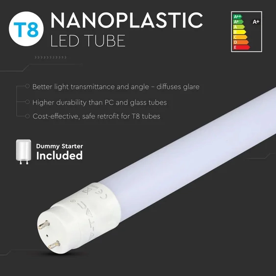V-TAC LED fénycső 90cm T8 14W természetes fehér - SKU 6272