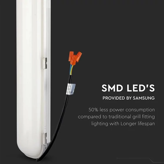 V-TAC LED lámpa 120cm 60W IP65 hideg fehér - SKU 21679