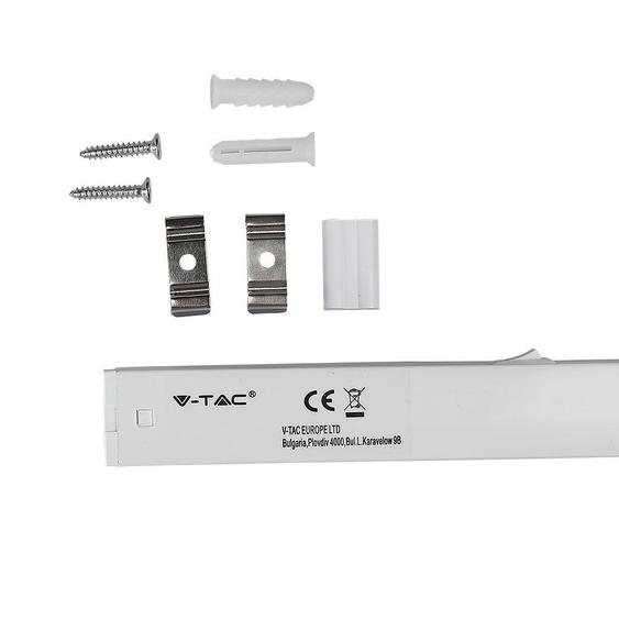V-TAC LED lámpa 60cm T5 7W beépített kapcsolóval természetes fehér - SKU 21693