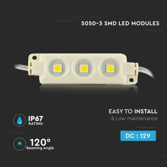 V-TAC LED modul 3db 5050 SMD RGB chip 0,72W - SKU 5134