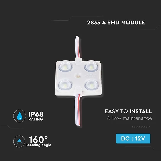 V-TAC LED modul 4db 2835 SMD zöld 1,44W - SKU 5133