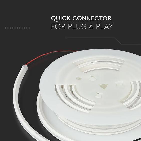 V-TAC LED neon szalag IP65 SMD 2835 chip 120 db/m hideg fehér - SKU 2570