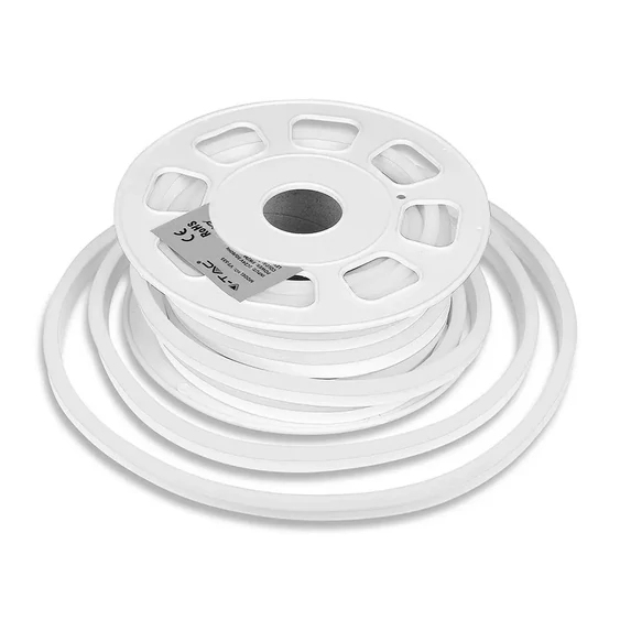 V-TAC LED neon szalag IP65 SMD 2835 chip meleg fehér - SKU 2513