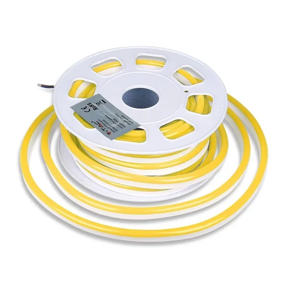 V-TAC LED neon szalag IP65 SMD 2835 chip sárga - SKU 2518