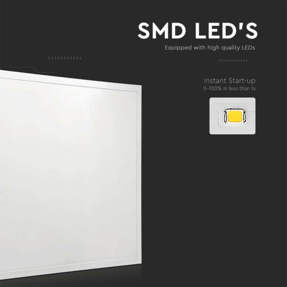 V-TAC LED panel hideg fehér 36W 60 x 60cm, 120 Lm/W, Back-Lit - SKU 10219