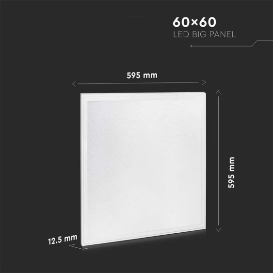 V-TAC LED panel hideg fehér 40W 60 x 60cm, 120LM/W - SKU 2160256
