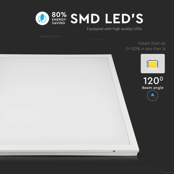 V-TAC LED panel hideg fehér 40W 60 x 60cm - SKU 64521