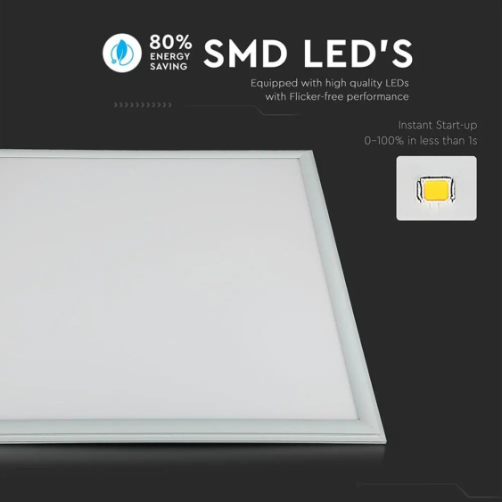 V-TAC LED panel hideg fehér UGR&lt;19 45W 60 x 60cm - SKU 62196