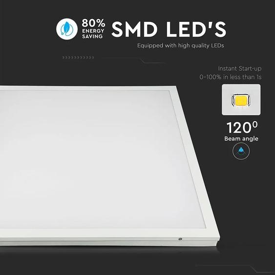 V-TAC LED panel meleg fehér 150 Lm/W 25W 60 x 60cm - SKU 6600