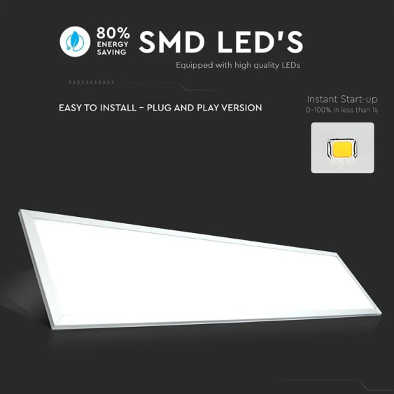 V-TAC LED panel meleg fehér 29W 120 x 30cm - SKU 6256