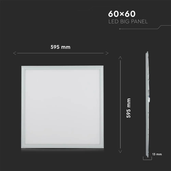 V-TAC LED panel meleg fehér 36W 60 x 60cm - SKU 6376