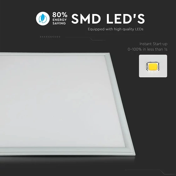 V-TAC LED panel meleg fehér 36W 60 x 60cm - SKU 6376