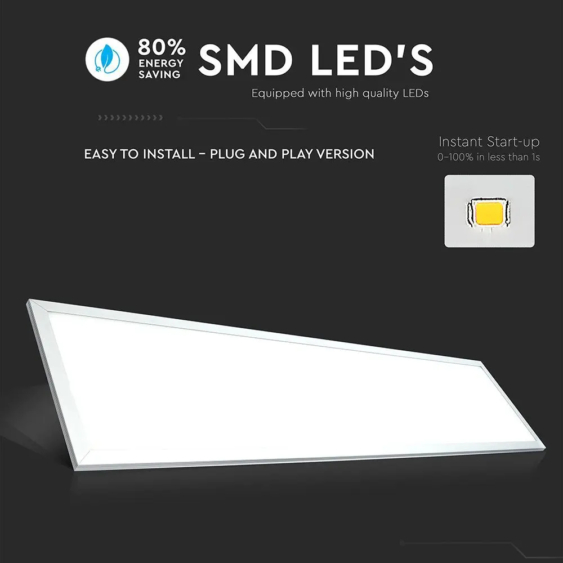V-TAC LED panel természetes fehér 29W 120 x 30cm - SKU 216257
