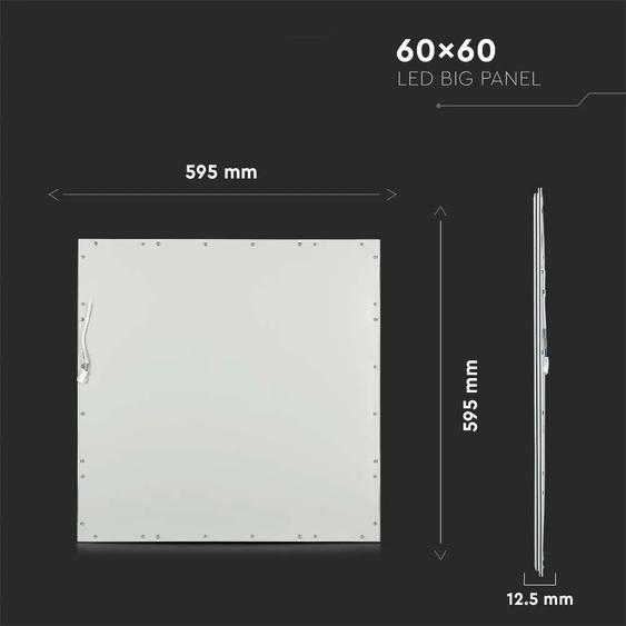 V-TAC LED panel természetes fehér 29W 60 x 60cm, 137 Lm/W - SKU 2162416