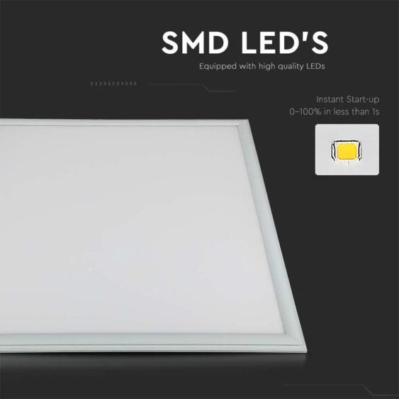 V-TAC LED panel természetes fehér 29W 60 x 60cm, 137 Lm/W - SKU 2162416